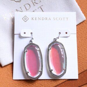 Kendra Scott | Elle - Silver Dichroic Glass Earrings
